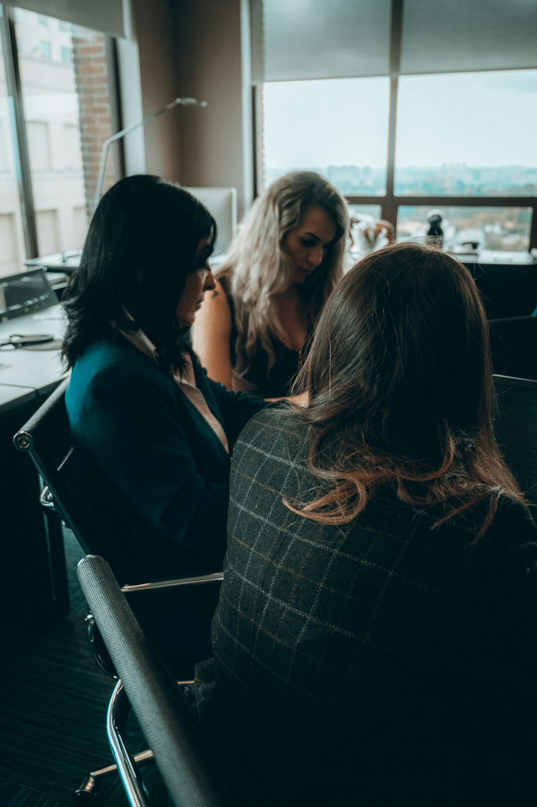 group discussion in meeting room