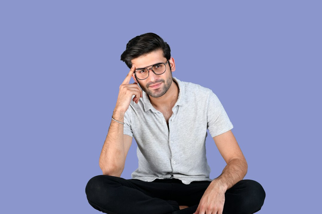 person listening attentively